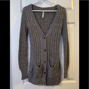 Long Gray Cardigan